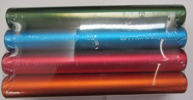 Set of 8 coloured aluminium relay batons
