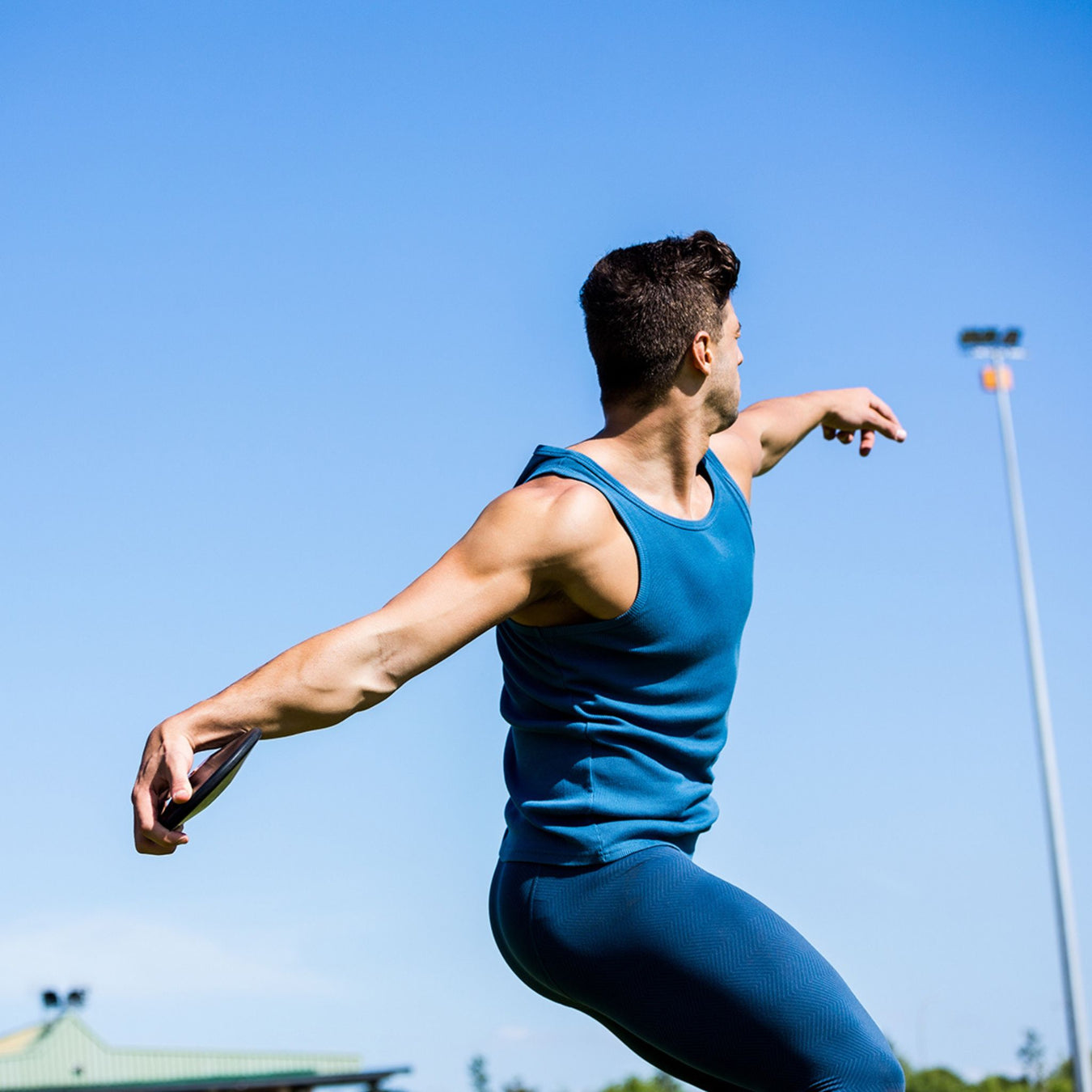 Discus Thrower throwing Neuff Discus