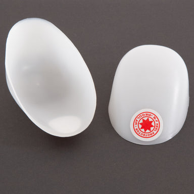 Hard plastic heel cup for jump athletes to prevent heel injury from shock