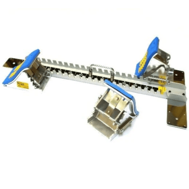 Athletics Starting Blocks | Neuff Pro Olympic Track Blocks | Aluminium Centre Bar with Blue/Yellow footpads