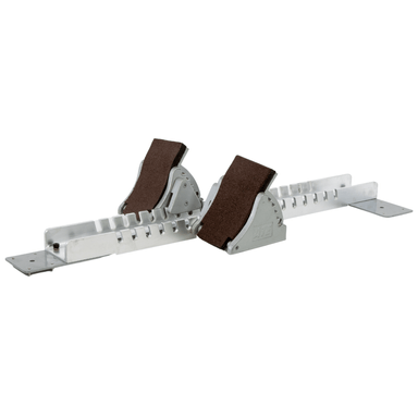 Galaxy Olympic Starting Blocks | Aluminium Centre Bar, Brownish Red footplates | Heavy weight