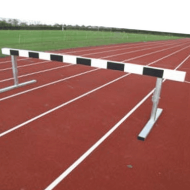 Replacement Solid Wood Timber Top Bar for Steeplechase Hurdle.  Painted Black and White